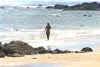 Dianne beachcombing at Playa Negra.JPG (43760 bytes)