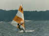 Mike on an early windsurfer, ca. 1979.jpg (46871 bytes)