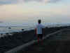 Paul checks the early morning lineup at Punta Roca.JPG (72595 bytes)