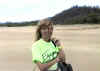 Peggy on the beach in Tamarindo.JPG (34946 bytes)